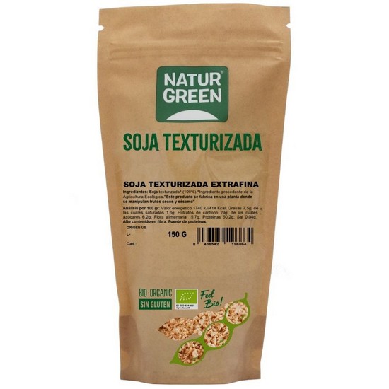 Soja Texturizada Extrafina Sin Gluten Eco Vegan 150g Natur Green
