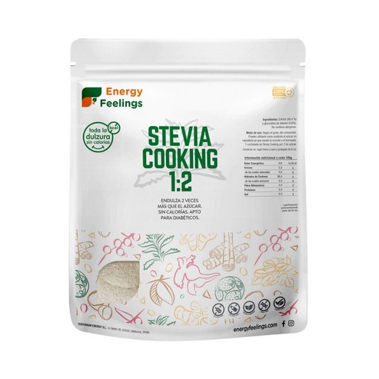 Stevia Cooking Sin Gluten Vegan 1kg Energy Feelings