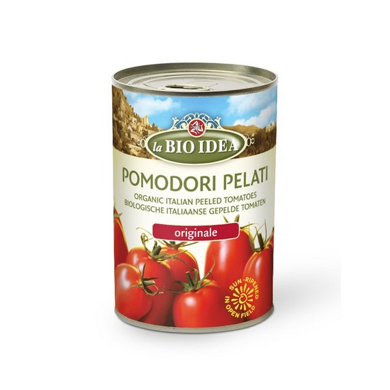 Tomate Entero Pelado en Lata Bio 400g Bio Idea