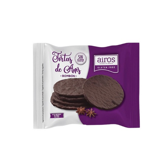 Tortas Anis Bombon Cobertura Cacao Sin Gluten 200g Airos