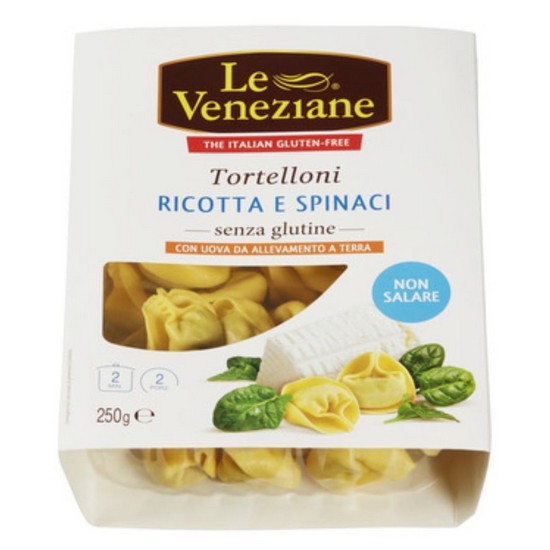 Tortelloni de Ricotta y Espinacas Sin Gluten 250g Le Veneziane