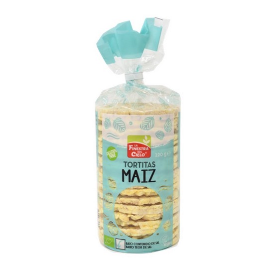 Tortitas de Maiz con Sal Sin Gluten Bio 120g La Finestra Sul Cielo