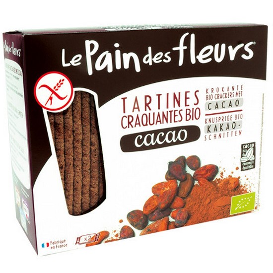 Tostadas de Pan con Cacao Sin Gluten Bio Vegan 160g Le Pain Des Fleurs
