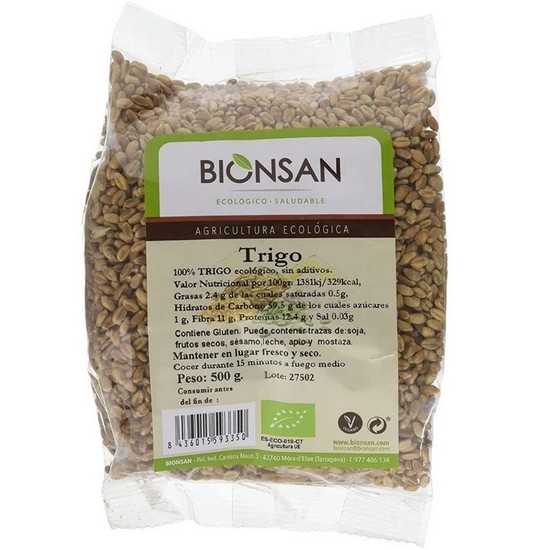 Trigo en Grano Bio Vegan 500g Bionsan Trigo en Grano Bio Vegan 500g Bionsan