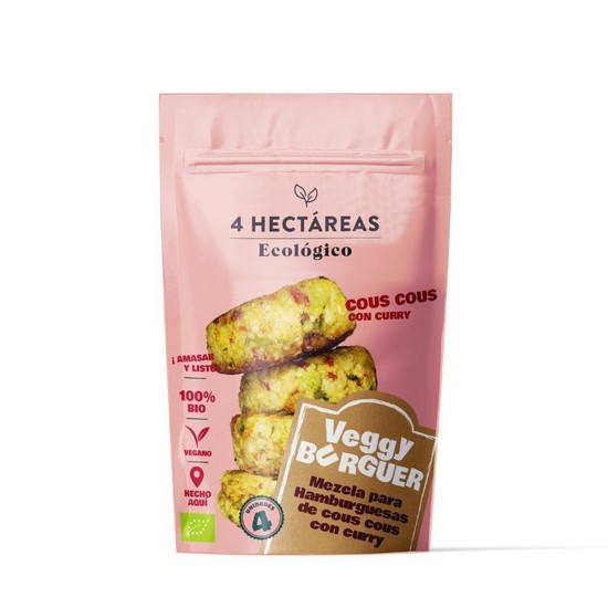 Veggy Burguer Cuscus con Curry Eco Vegan 140g 4 Hectareas
