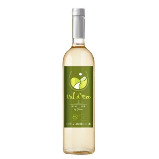Vino Blanco Airen & Sauvignon Bio Vegan 750ml Val DEco