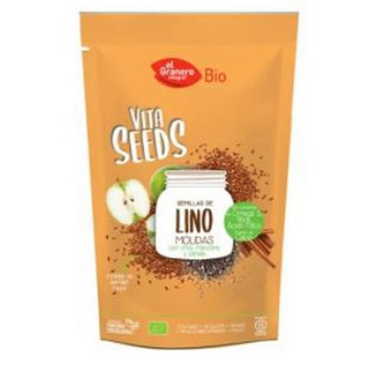 Vitaseeds Semillas de Lino, Chia, Manzana y Canela Sin Gluten Eco Vegan 200g El Granero Integral