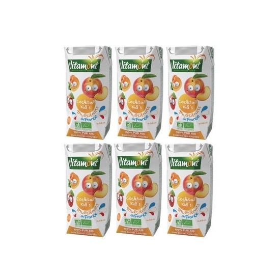 Zumo Multifrutas Bio 4x200ml Vitamont