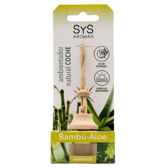 Ambientador Natural Coche Bambu Aloe 7ml Sys Aromas
