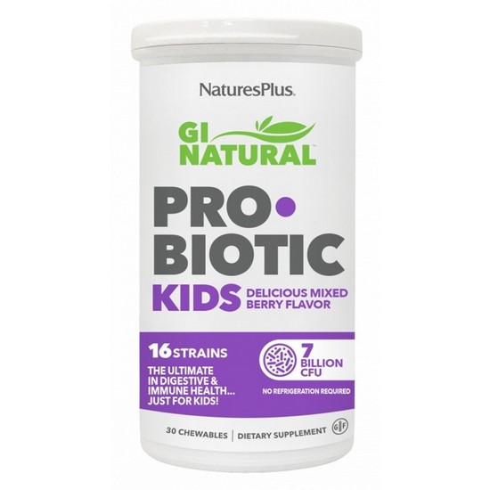 Gi Natural Probiotic Kids 30 Comprimidos Masticables Natures Plus