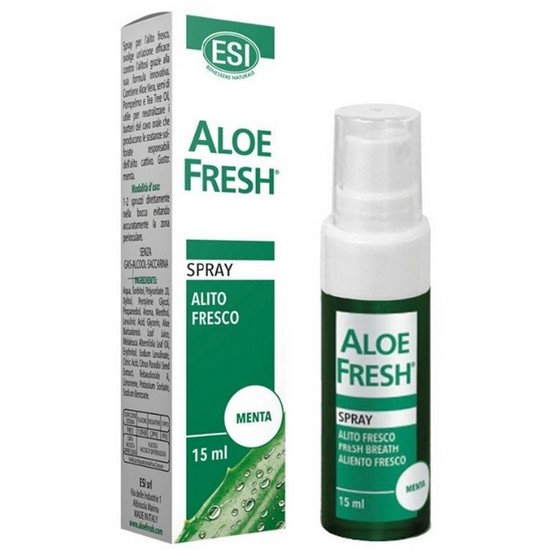 Aloe Fresh Spray Menta Aliento Fresco Sin Gluten 15ml Esi