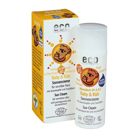 Crema Solar Bebe y Niños SPF45 Bio Vegan 50ml Eco Cosmetics