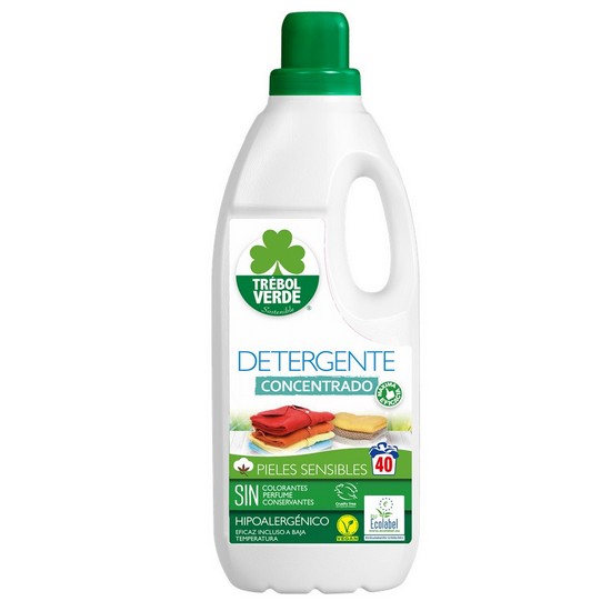 Detergente Concentrado Pieles Sensibles Eco Vegan 2L Trebol Verde