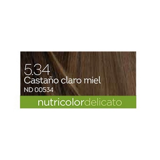 Tinte Delicato Castaño Claro Miel 5.34 140ml Biokap