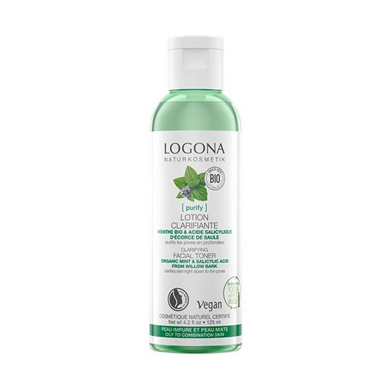Tonico Facial Purificante con Menta y Acido Salicilico Bio Vegan 125ml Logona Tonico Facial Purificante con Menta y Acido Salicilico Bio Vegan 125ml Logona
