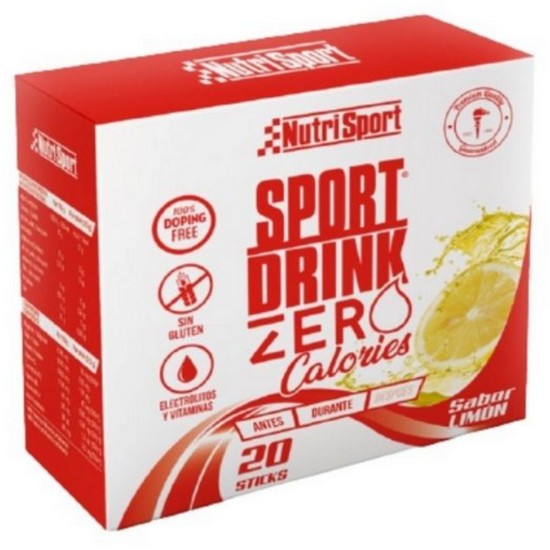 Sport Drink Zero Calories Sabor Limon Sin Gluten 20 Sticks Nutri-Sport