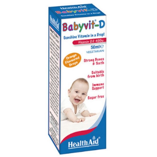 Babyvit-D Gotas Vegan 50ml Health Aid Babyvit-D Gotas Vegan 50ml Health Aid