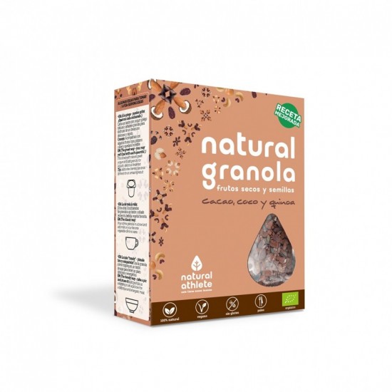 Granola Cacao Coco Quinoa Eco 325gr Natural Athlete