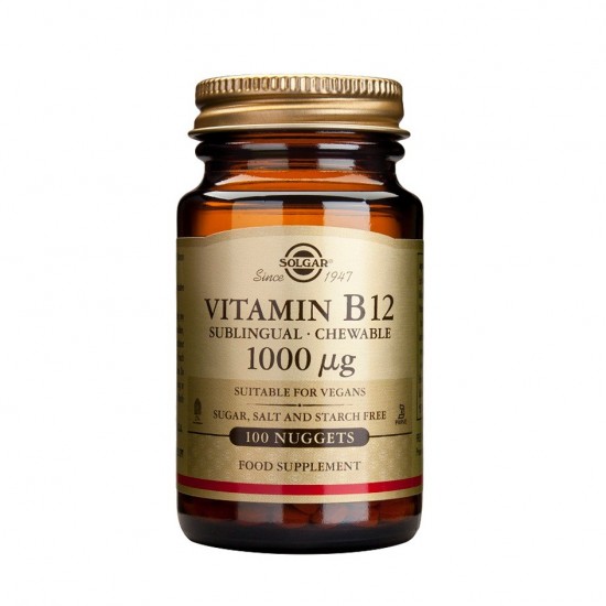 Vitaminas B12 1000Mg 100 Comp Mastic Solgar