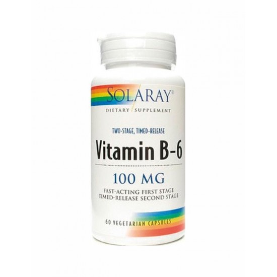 Vitaminas B6 100Mg Solaray | 60 Capsulas oferta