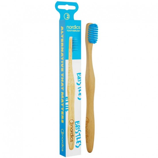 Cepillo dental Bambu Azul Bio 1ud Nordics Oral Care