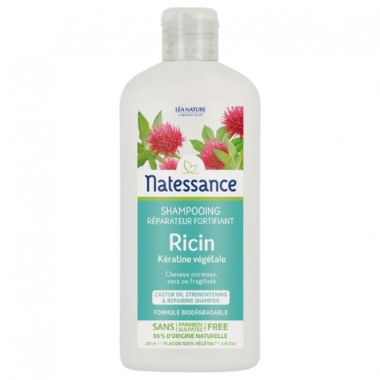 Champu Ricino Reparador Fortificante Bio 250ml Natessance Champu Ricino Reparador Fortificante Bio 250ml Natessance