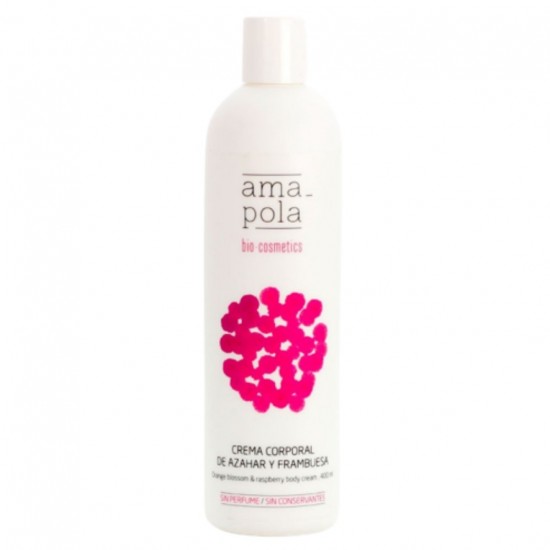 Crema Corporal De Azahar y Frambuesa 400ml Amapola Biocosmetics Crema Corporal De Azahar y Frambuesa 400ml Amapola Biocosmetics