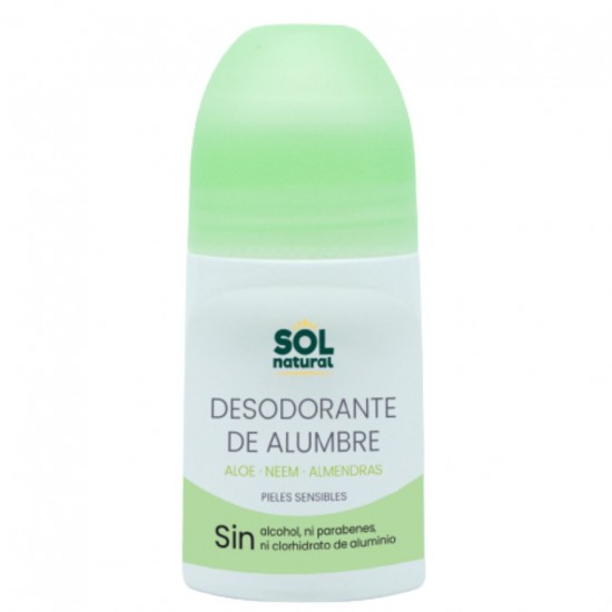 Desodorante Alumbre Aloe Neem 75ml Solnatural
