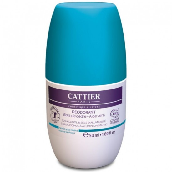 Desodorante Frescor Marino Roll-On 24h Bio Vegan 50ml Cattier Desodorante Frescor Marino Roll-On 24h Bio Vegan 50ml Cattier
