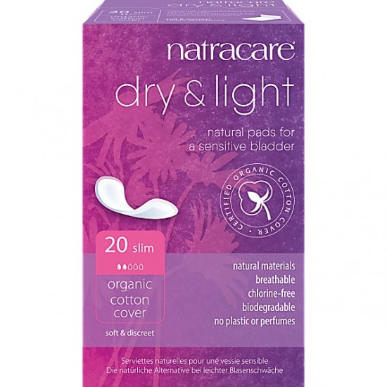 Dry & Light Compresas Ligeras Incontinencia 20 Natracare