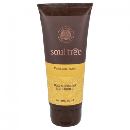 Exfoliante Facial Nuez Curcuma y Sandalo Ayurveda 100g Soultree Exfoliante Facial Nuez Curcuma y Sandalo Ayurveda 100g Soultree