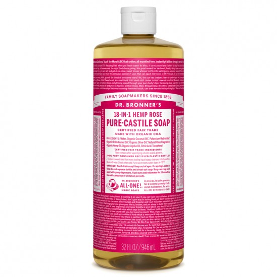 Gel Baño Rosa Bio Vegan 475ml Dr. Bronners Gel Baño Rosa Bio Vegan 475ml Dr. Bronners
