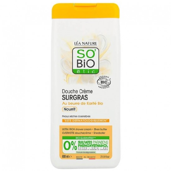 Gel de Ducha Ultra Rico Nutritivo Bio 650ml So Bio Etic Gel de Ducha Ultra Rico Nutritivo Bio 650ml So Bio Etic