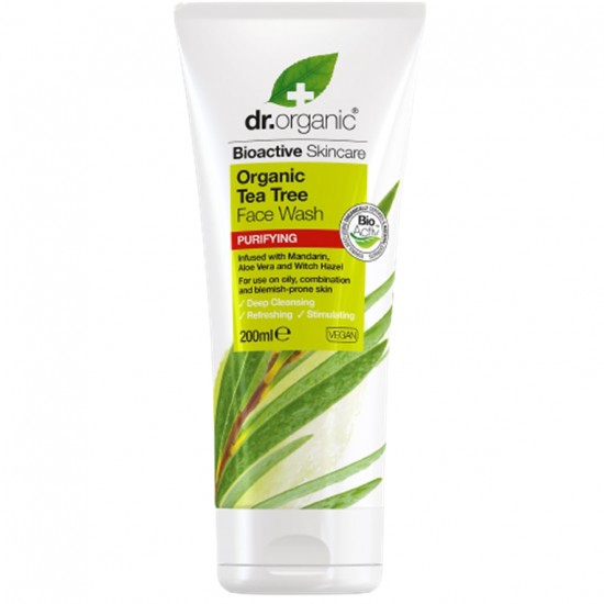 Gel Limpiador Facial Arbol de Te Bio 200ml Dr. Organic Gel Limpiador Facial Arbol de Te Bio 200ml Dr. Organic