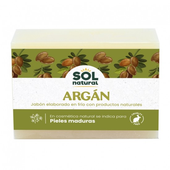 Jabon de Argan en Pastilla Vegan 100g Solnatural Jabon de Argan en Pastilla Vegan 100g Solnatural
