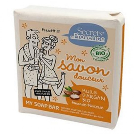 Jabon en Pastilla Aceite de Argan Bio 100g Secrets de Provence