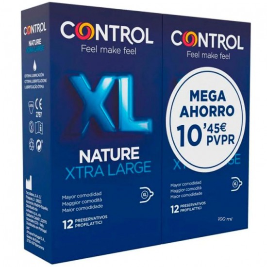 Pack Ahorro Preservativos Nature XL 2cajasx12 Control