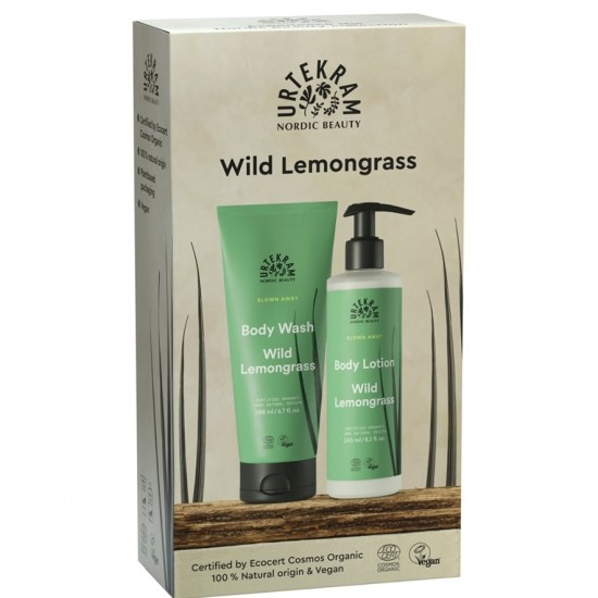 Pack Lemongrass Gel y Hidratante Corporal Eco Vegan 200ml+245ml Urtekram