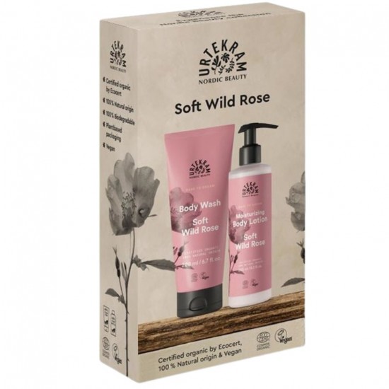 Pack Soft Wild Rose gel y locion corporal Urtekram