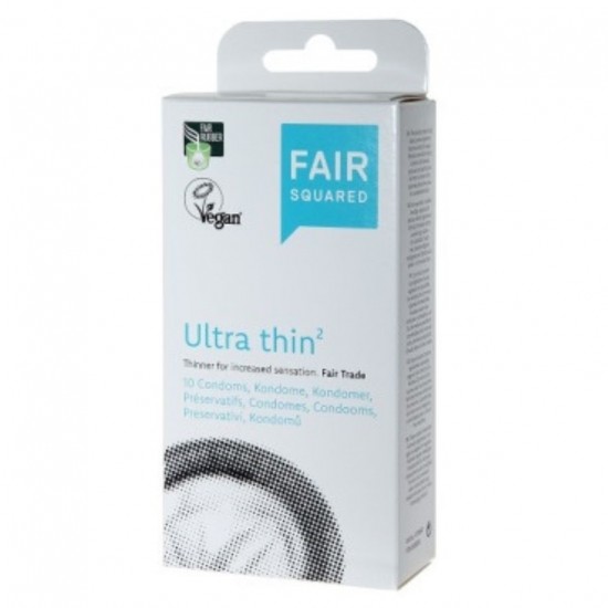 Preservativos Ultra delgados Vegan 10 Fair Squared