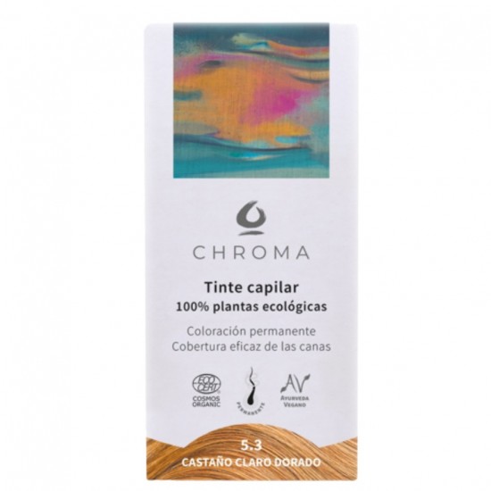 Tinte 5.3 Castaño Claro Dorado 100gr Chroma Tinte 5.3 Castaño Claro Dorado 100gr Chroma
