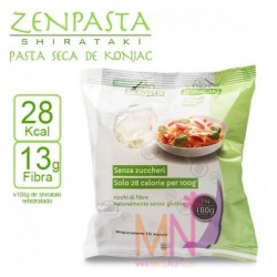 Espaguetis de Konjac seco tipo noodle Shirataki Sin Gluten Low Carb 75gr ZenPasta
