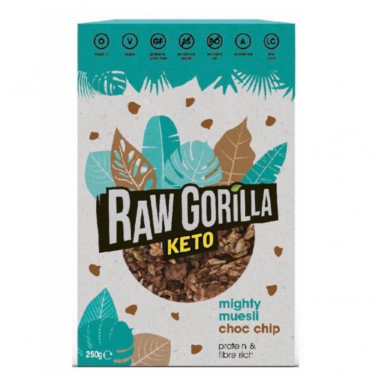 Muesli Keto Eco con Choco chips 250g Raw Gorilla