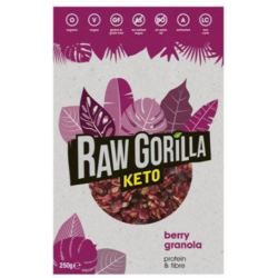 Granola keto ecológica de frambuesa 250g Raw Gorilla