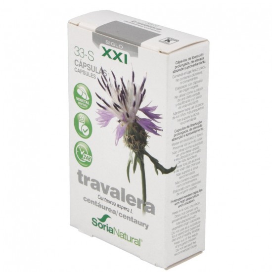 33S Travalera Liberacion Prolongada 30caps Soria Natural