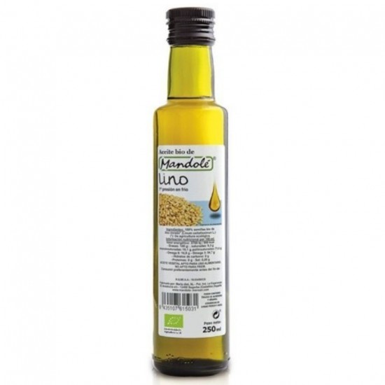 Aceite de Lino Dorado Bio 250ml. Mandole Aceite de Lino Dorado Bio 250ml. Mandole
