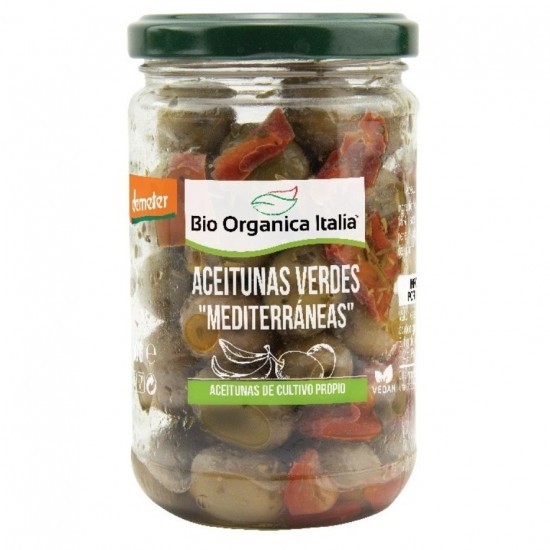 Aceitunas Verdes Aliño Mediterraneo Eco 180g Bio Organica Italia Aceitunas Verdes Aliño Mediterraneo Eco 180g Bio Organica Italia
