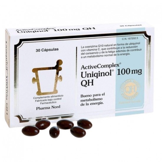 ActiveComplex Uniquinol 100mg QH 30caps Pharma Nord ActiveComplex Uniquinol 100mg QH 30caps Pharma Nord