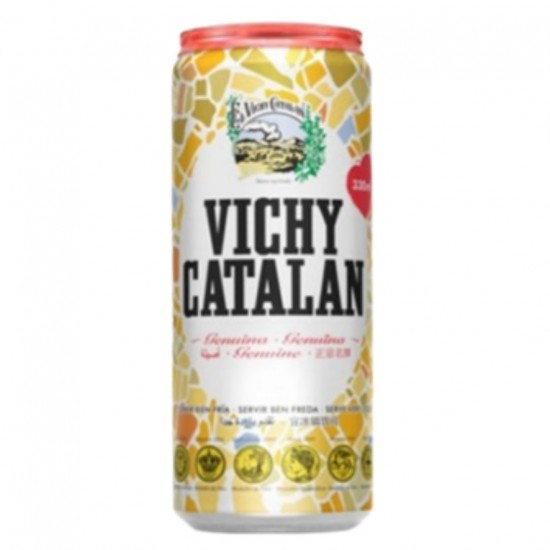 Agua Con Gas Genuina Lata 330ml Vichy Catalan