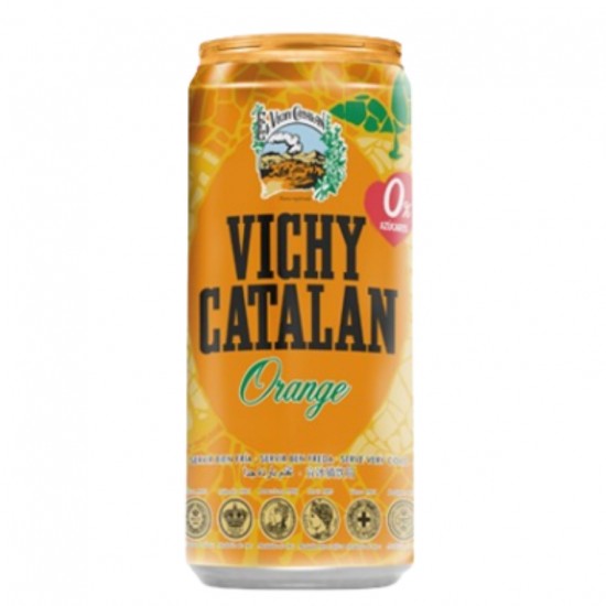 Agua Con Gas Naranja Lata 330ml Vichy Catalan